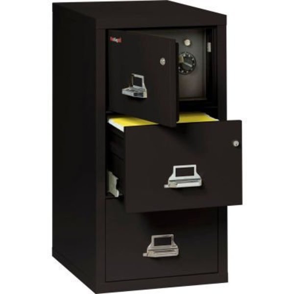 Fire King Fireking Fireproof 3 Drawer Vertical Safe-In-File Legal 20-13/16"Wx31-9/16"Dx40-1/4"H Black 3-2131-CBLSF